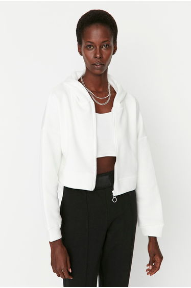 Sweatshirt - Ecru - Relaxed fit