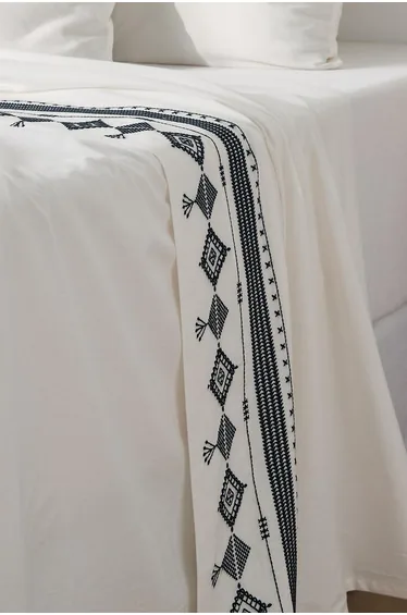 شرشف سرير قطن مغسول