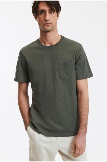 Crew Neck T-Shirt with Short Sleeves