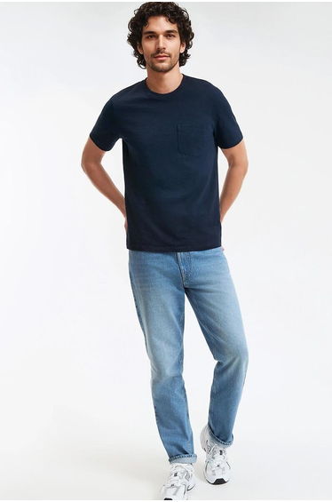 Crew Neck T-Shirt with Short Sleeves