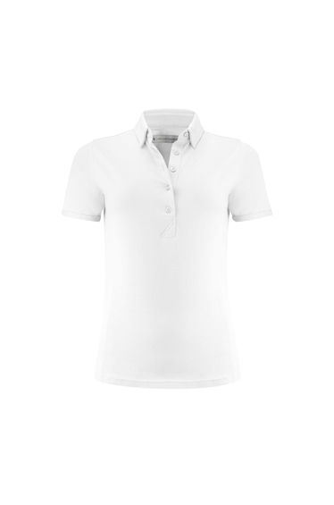 James Harvest Womens/Ladies American Supreme Polo Shirt - White