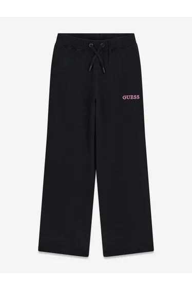 Guess Girls French Terry Palazzo Pants in Black