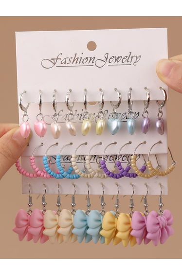Pack of 15 - Colorful Assorted Earrings