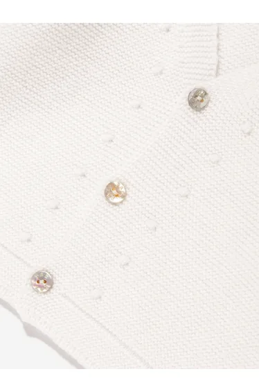 Baby Boys Knitted Cardigan in Ivory