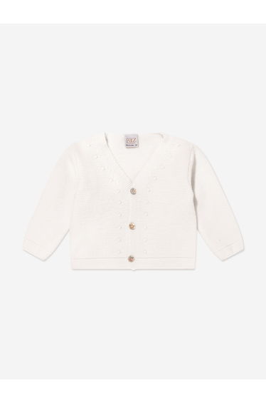 Baby Boys Knitted Cardigan in Ivory
