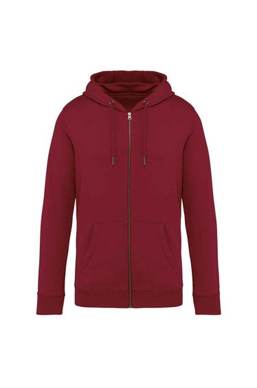 Native Spirit Unisex Adult Full Zip Hoodie - Hibiscus Red
