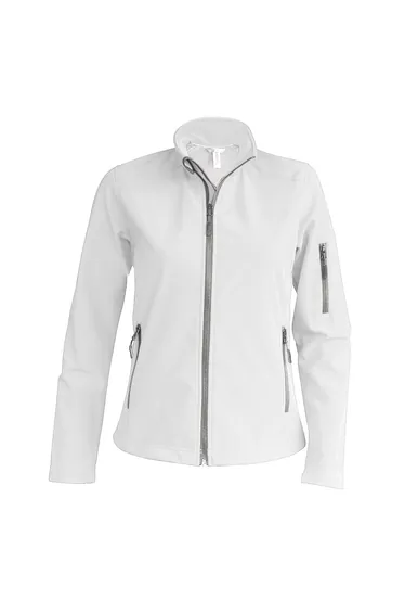 Kariban Womens/Ladies Soft Shell Jacket - White