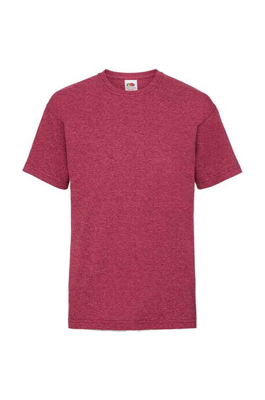 Fruit of the Loom Childrens/Kids Valueweight T-Shirt - Vintage Heather Red