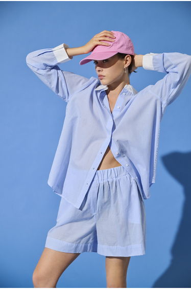 ONLJULIE LIFE LS REGULAR STONE SHIRT WVN