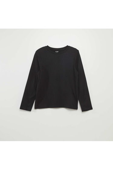 Basic long-sleeved T-shirt black