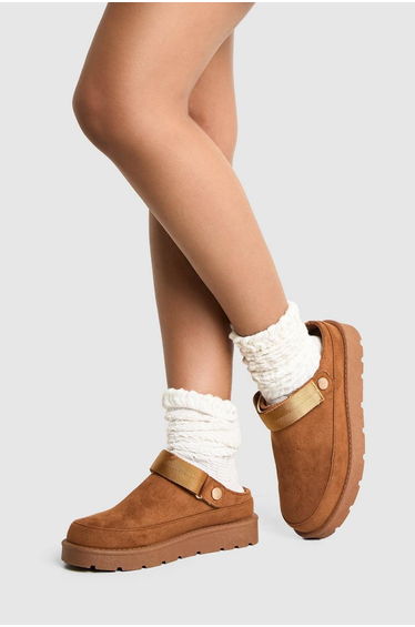 Slingback Mule - chestnut