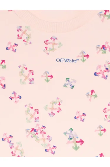 Off-White Baby Girls AOP Arrow Sweatshirt in Pink