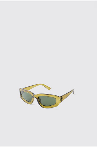 Olive Rectangle Sunglasses - olive