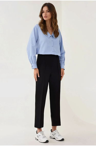Premium High Waist Straight Leg Suit Pants