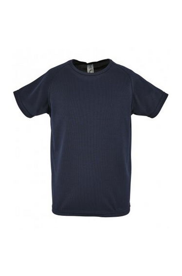 SOLS Childrens/Kids Sporty Unisex Short Sleeve T-Shirt - French Navy
