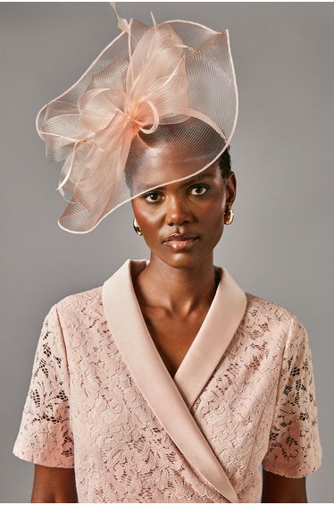Structured Mesh Bow Flat Fascinator