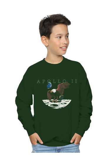 NASA Boys Apollo 11 Vintage Sweatshirt - Forest Green