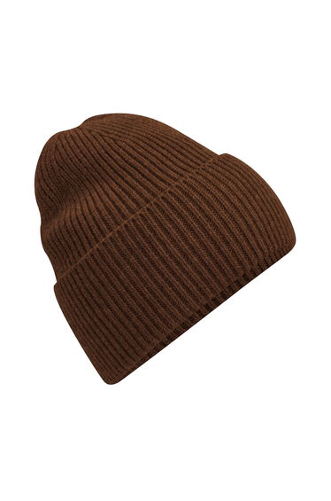 Beechfield Unisex Adult Cuffed Oversized Beanie - Walnut