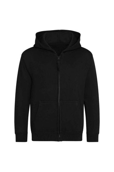 AWDis Cool Childrens/Kids Zoodie Full Zip Hoodie - Deep Black