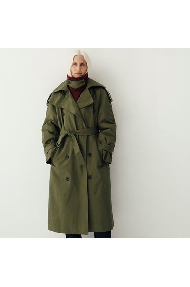 2 in 1 Trench Coat with Belt and Button Fastening