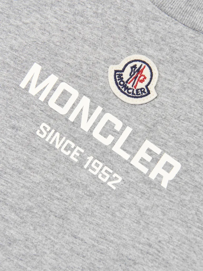 Moncler Enfant Boys Logo T-Shirt in Grey - 2
