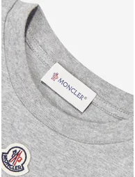 Moncler Enfant Boys Logo T-Shirt in Grey - 3