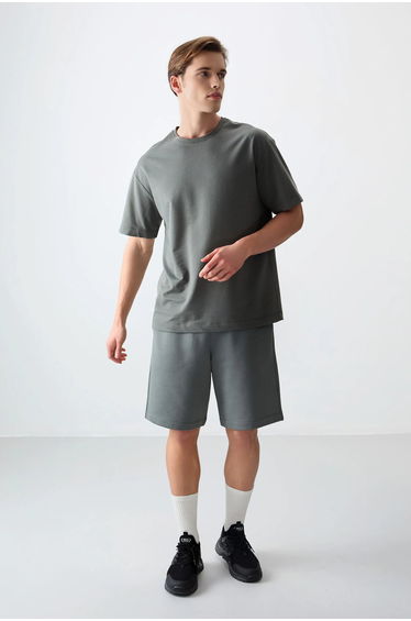 TOMMY Oversized Cotton Blend Crew Neck T-Shirt