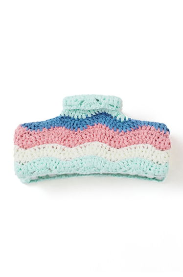 Wavy Crochet Large Rectangle Hair Claw