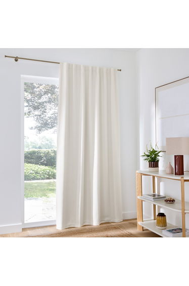 Montego Woven Effect Hidden Tab Top Blackout Curtain