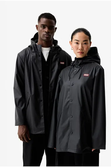 Hunter Jo Pu Rain Coat Black
