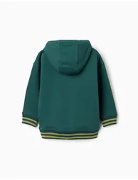 Sweater Fleece Cotton, Dark Green - 1