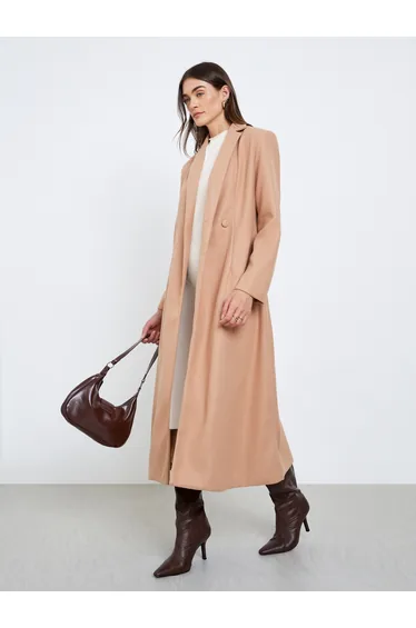 Regular Fit Maxi Wool Coat