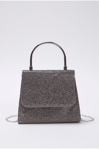 Anthracite Stone Evening Dress Women's Stylish Mini Clutch Hand Bag product thumbnail 2