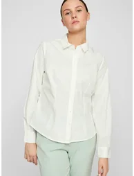 Long-Sleeved Fitted Shirt - 1