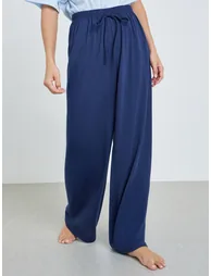 Women Blue Printed T-Shirt and Pyjama Set - 6