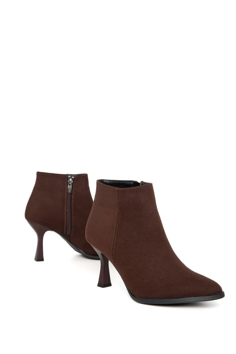 Coffee suede women's boots & booties - 2