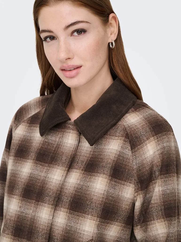 Checked Short Coat - 5