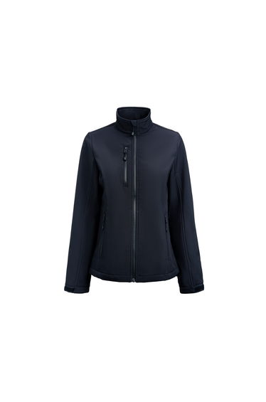 Printer RED Womens/Ladies Airwalk Soft Shell Jacket - Navy