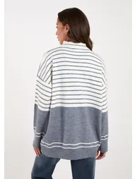 Mixed Stripe Round Neck Jumper - 3