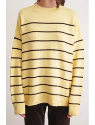 Mixray Striped Knit Pullover Sweater - 5