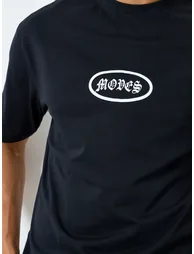 Men Black Oversized Graphic Print T-Shirt - 3