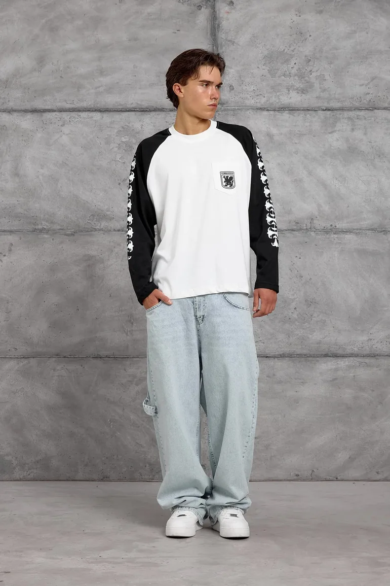 NOMARC Relaxed Crew Neck Long Sleeve Sweatshirt