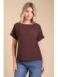 Roll Sleeve Blouse - 1