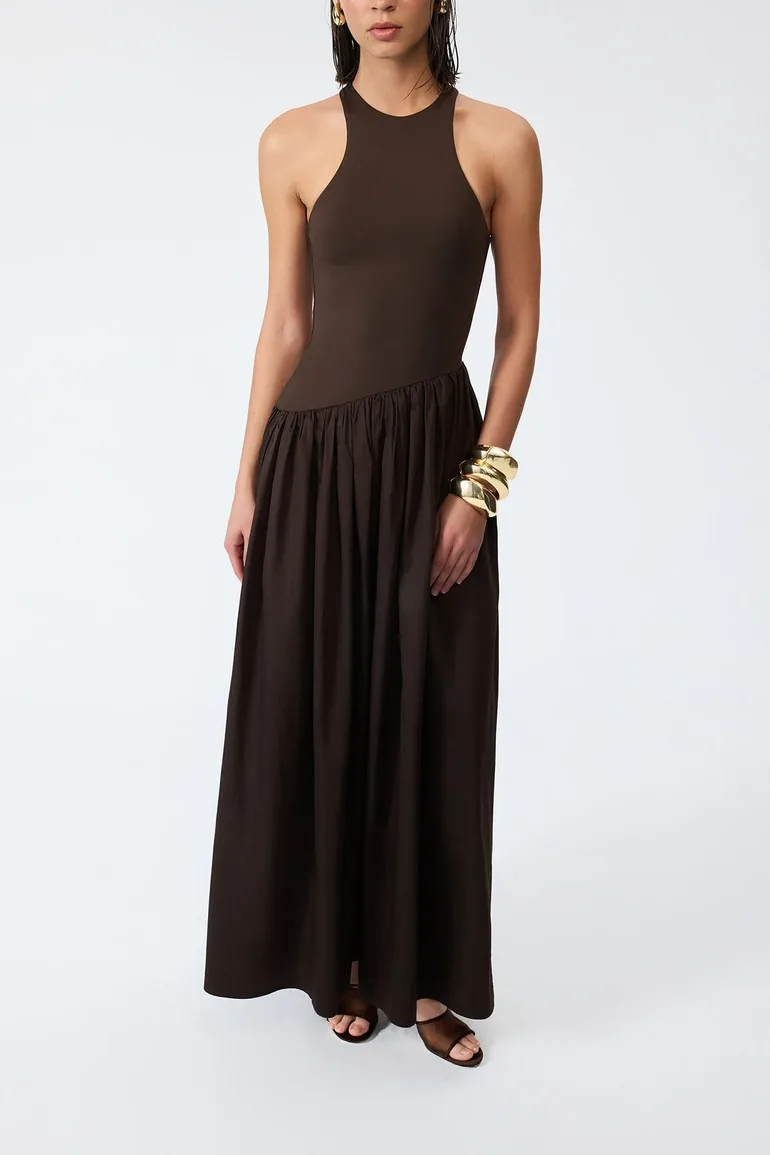Contrast Asymmetrical Dress - Premium Edition - 7