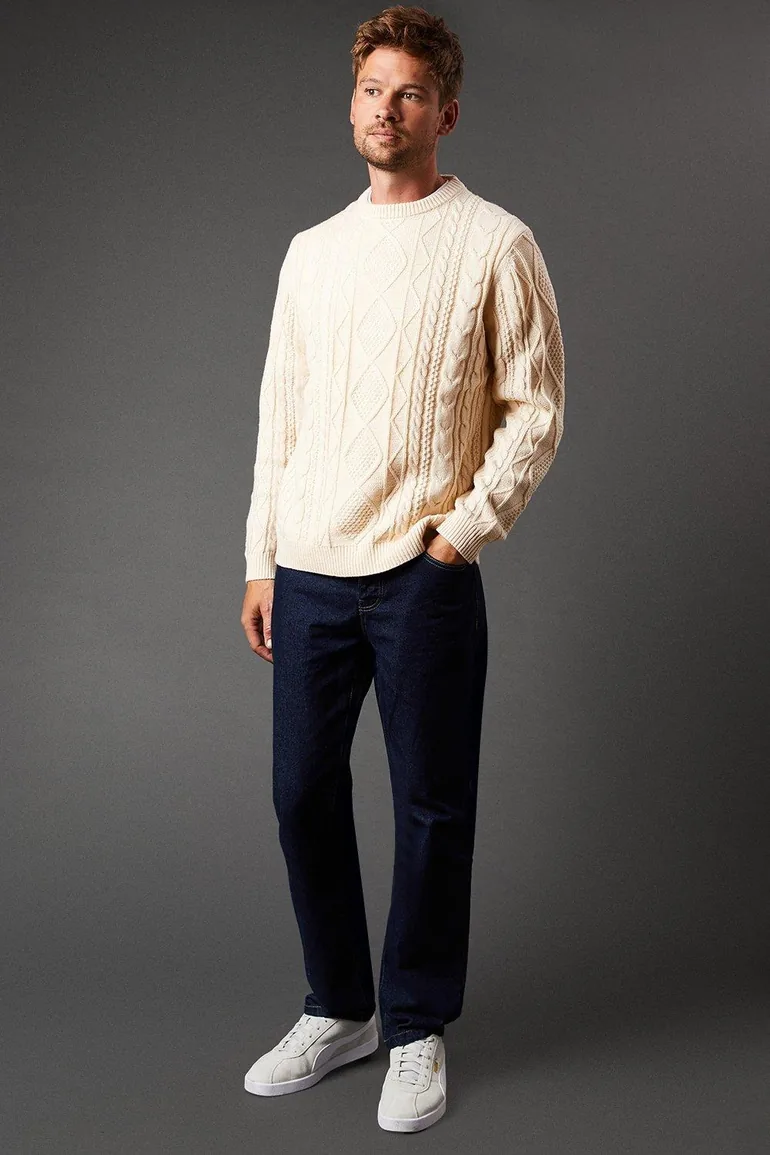 Cable Crew Neck Jumper