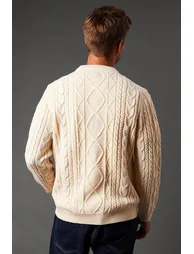 Cable Crew Neck Jumper - 3