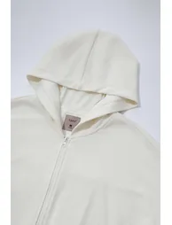 Rice Grain Fleece Hooded Jacket - 8