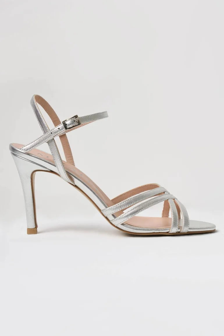 Mizalle Strappy Heeled Leather Evening Dress Shoes - 2