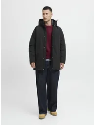 Long Warm Coat with Hood