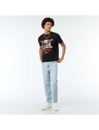 One Piece printed short-sleeved T-shirt BLACK - 2